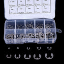 120Pcs/Box 304 Stainless Steel E-Clip Retaining Circlip Assortment Kit M1.5~ Gw