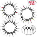 57pcs Set Pin Ejector Wire Kit Extractor Auto Terminal Removal Connector Kit