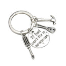 If Dad Can't Fix it No One Can Hand tools Keychain Keyring Gift For Dad Father