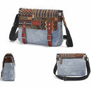 Retro Shoulder Bag National Style Diagonal Cross Female Bag Square Canvas B