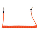 3.5mm Auxiliary Audio Male to Male Cable 90 Degree Right Angle Line Orange