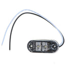 1Pc White 2LED Side Marker Clearance Light Lamp Car Truck Trailer 10- ME