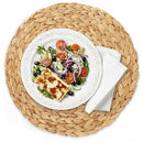 4Pc Natural Water Gourd Woven Placemat Round Woven Rattan Table Mat Water G