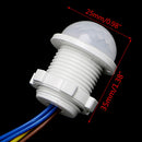 25mm LED PIR Detector Infrared Motion Sensor Switch w / Time Delay