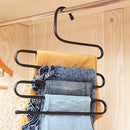 3PCS 5-Layer S-Type Multifunction Metal Non-Slip Trousers Pants Skirts Jean P8B5