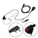 2 Pin Acoustic Ear Tube Headset Earpiece For Kenwood Baofeng TYT Two-Way Radio