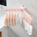 Portable Multifunction Bathrooms Hanger Rack Clothespin Hanging Drying Rack