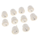 24 x 20mm Car Round Green LED Light Rocker Toggle Switch 6A/125V Board Sales