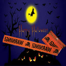Trendy Halloween Party Warning Tape Signs Decor Window Prop Wall Decoration