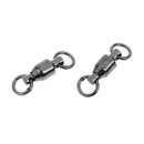 60pcs Ball Bearing Swivels Heavy Duty Rings Fishing Accessory Swivels Snaps