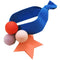 Star Pompom Hair Rope Women Ponytail Holder Elastic Rubber Bands (Blue) A#S