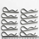 10 Pieces Marine Stainless R Retaining Clip Spring Cotter Pin 3x65mm