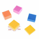 60~70pcs/bag colorful mini irregular nail buffers sanding  nail art tool M&O