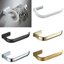 Brass Toilet Paper Towel Holder Bathroom Roll Tissue Storage Hook White