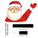 Christmas Car Rear Windshield Wiper Stickers Decals (Yellow Beard Santa)