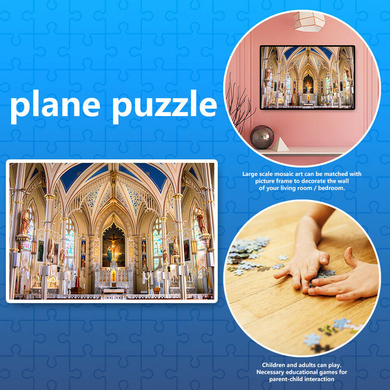 Gesu Church Paper Puzzles 1000pcs Adults Kids Jigsaw Assemble Picture Toys