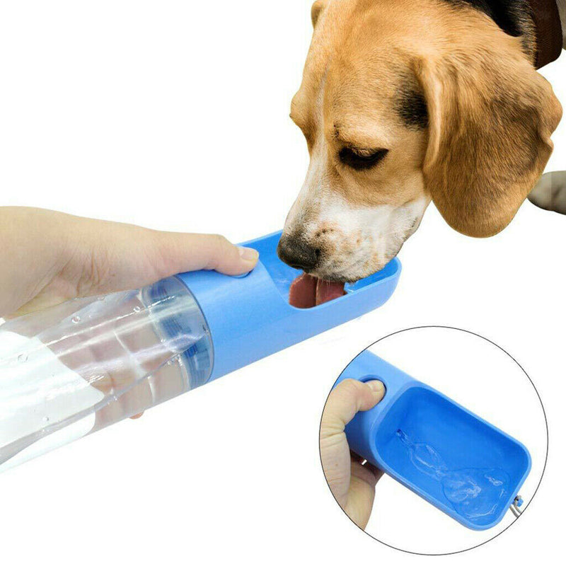 2x Portable Pet Dog Cat Outdoor Travel Water Bowl Bottle Feeder Pet Supplies