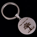 Engraved Happy Teachers Day  Keychain Keyrings Best Gift for Teacher Jewelry,a
