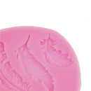 Feather silicone fondant mold cake decorating tools chocolate gumpaste mould Bj