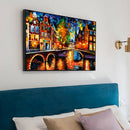 Full Round Drill Rhinestone Picture DIY Lighting Street 5D Diamond Painting
