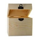 Unpainted Wooden Storage Box Jewelry Gift Memory Small Chest Craft Box Large