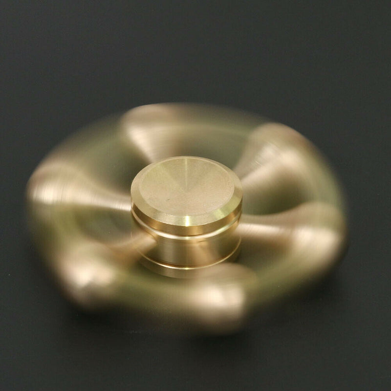 Six Angle Water Drop Gyro Finger Spinner Fidget Spinner(Golden)