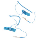 2Pcs Anti-Static Wrist Straps With Grounding Wire And Alligator Clip, Blue