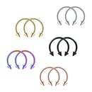 20pcs Stainless Steel  Hoop Nose Rings Earring Septum Piercing Ring