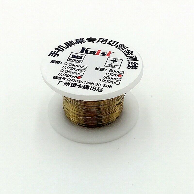 Kaisi 100M Lcd Cutting Wire 0.08Mm Mobile Phone Lcd Screen Separation Wire  E3M3