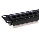 19inch RJ45 24Port Unshielded Blank Staggered Keystone Jack Patch Panel