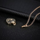 Stainless Steel Heart Urn Pendant Cremation Ashes Memory NecklaceBX