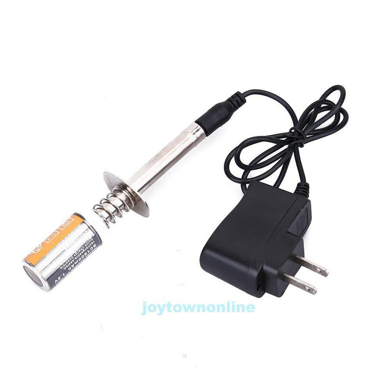 Glow Plug Starter Igniter Charger Kit for Gas Nitro Engine 1/10 1/8 RC Car (US)