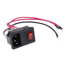 10A 220V/110V Inlet Module Plug Fuse Switch Male Power Socket