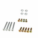 Aluminum Router Table Insert Plate w/4 Rings Screws for Woodworking Benches