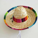 10Pcs Natural Straw Mexican Hat Mini Sombrero Baby Shower Birthday Party De