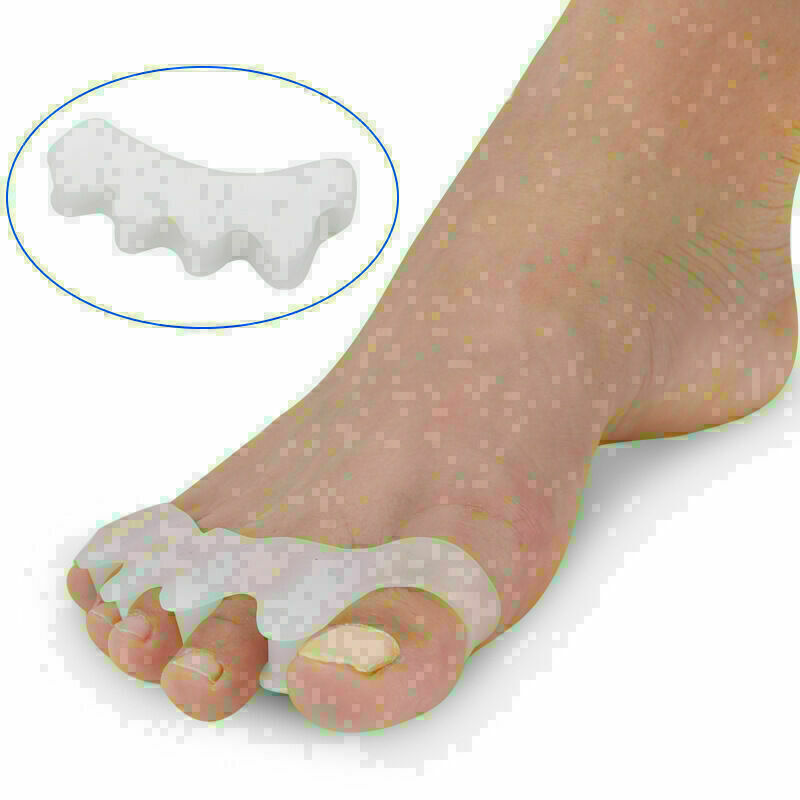2x Gel Silicone toe separator Bunion Guard Foot Toe separator Toe korrektu F5X6