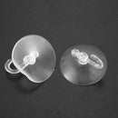 4 Pieces 50mm Diameter House Bathroom PVC Blue Clear Plastic Suction Cup Ho W1Y7