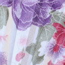 Bamboo Flower Printed Japanese Style Foldable Hand Held Fan Gift Decor