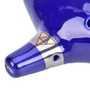 12Hole Ocarina Ceramic Alto C of Ocarina Flute Blue Ocarina Musical Instrumen BX