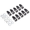 20 Pieces 6.35mm/6.35 Stereo Audio Microphone Female Socket Jack