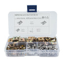 80pcs No.6 U Type Nuts Auto Car Door Panel Trim Clip U Nuts+ 80pcs M3x12 Screws