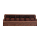 Elegant Wood Watch Box Display Tray w/ Pillow Wristwatch Organizer 6 Slot