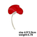 Fashion Poppy Brooches Costume Lapel Pin Broches Pin Women Jewelry Accessory