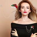 Fashion Brooch Rhinestone Bells Snowman Badges Jacket Xmas Gift (Style 2) A