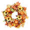 Pumpkin Pine Cone Berry Vine Round Wreath Door Hanging Garland Decor Christmas