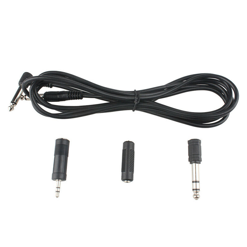 Guitar Amplifier Audio Cable Electric Patch Lead Cord Wire With 3 Connectors