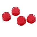 Acrylic Electric Guitar Control Knobs Red Body w/ Black Dial Speed Knobs