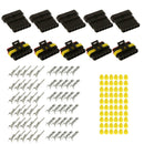 5 Kits Car Electrical Connector Sealed 1.5mm Terminal 6 Pins