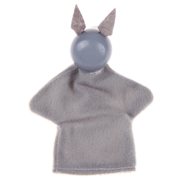 4pcs Little Red Riding Hood Wooden Headed Finger Puppets Fairy Tale Story