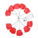 Silicone LED Rose Lamp Battery String Wedding Xmas Valentine Birthday Decor